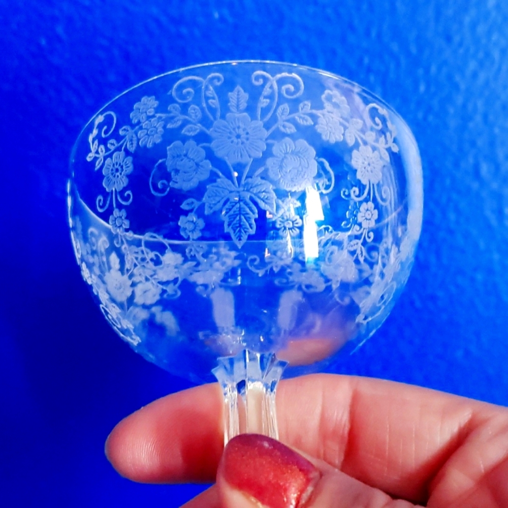 3 VTG Springtime Crystal Cordials